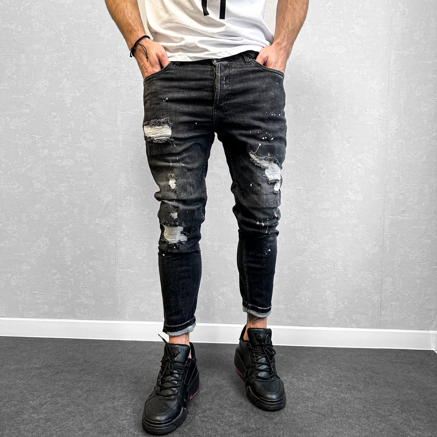 Мъжки накъсани дънки "Daemonn"