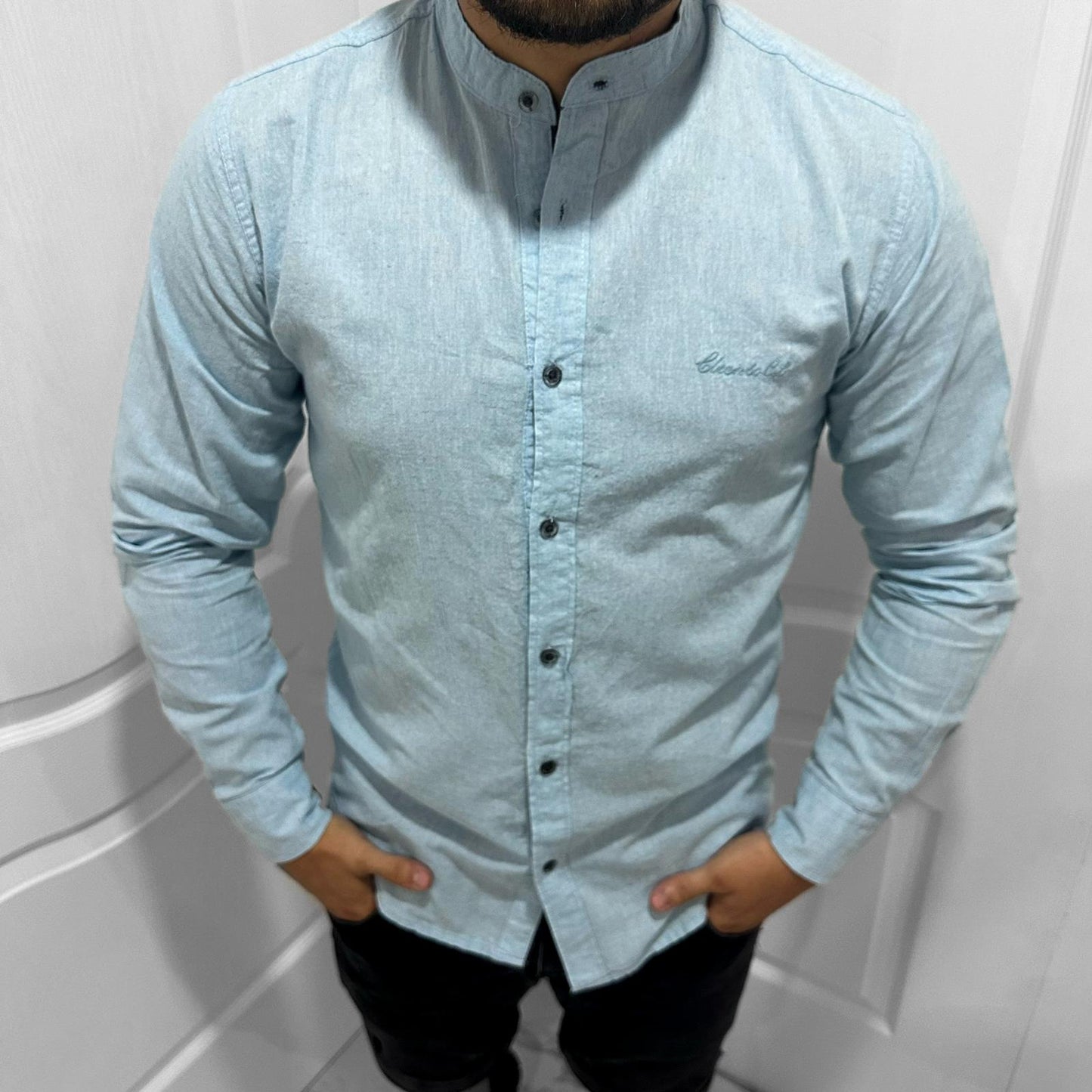 Мъжка лятна Slim Fit риза