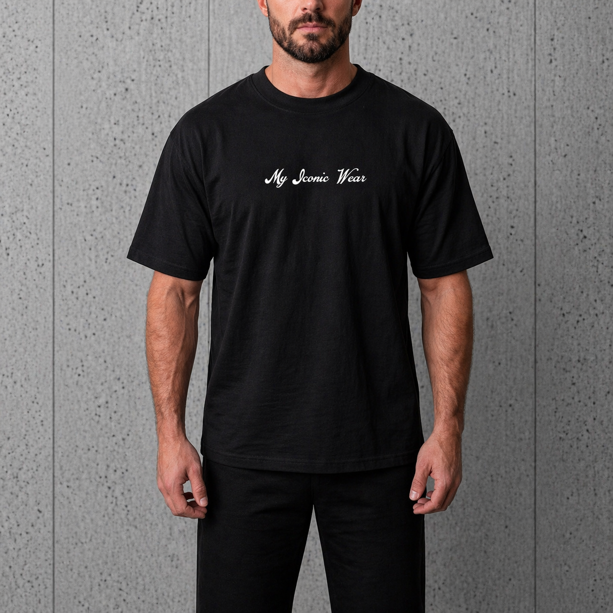 Мъжка OVERSIZE тениска "OFF BLACK"
