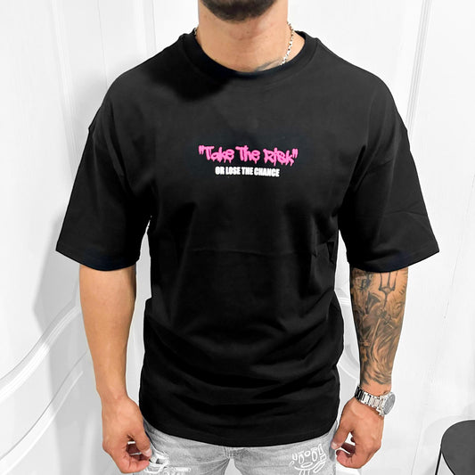 Мъжка OVERSIZE тениска "Take the risk"