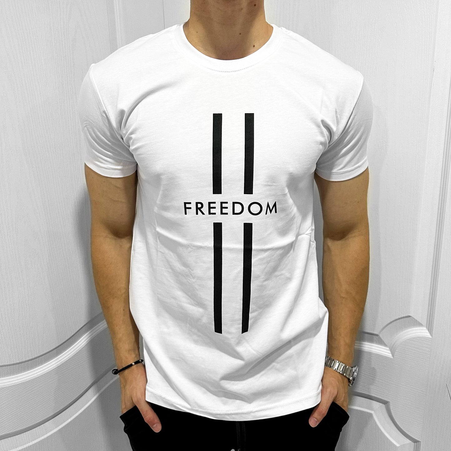 Мъжка SLIM FIT тениска "Freedom"