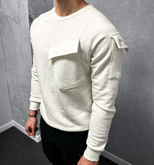 Мъжка блуза с карго джобове "Hustler"