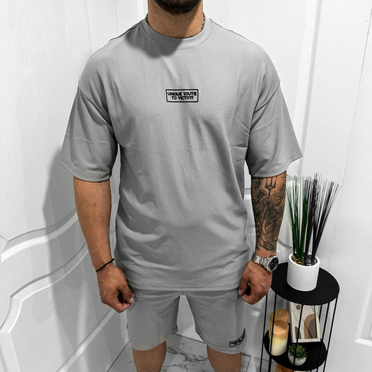 Мъжки OVERSIZE летен екип "Gray"