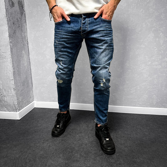 Мъжки Slim Fit дънки "BASICALLY"