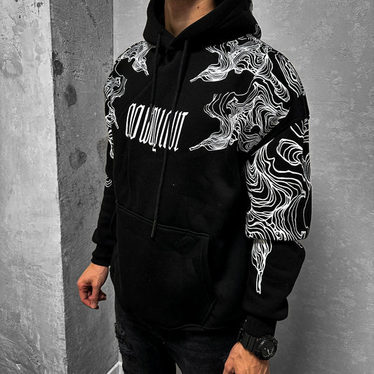 Мъжки OVERSIZE суитшърт "NO WAY OUT"