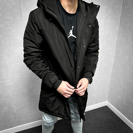 Мъжка черна парка "DAEMON"