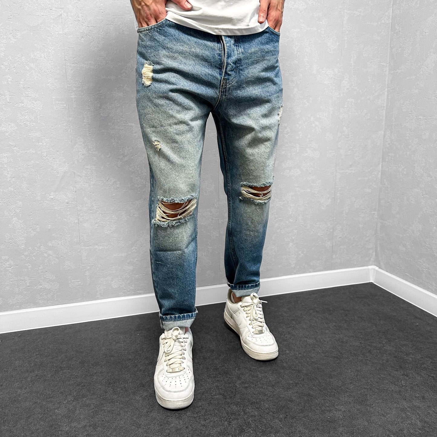 Мъжки накъсани boyfriend дънки "2You"