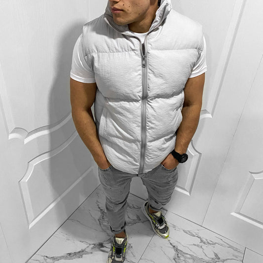 Мъжки лек шушлеков елек в сив цвят