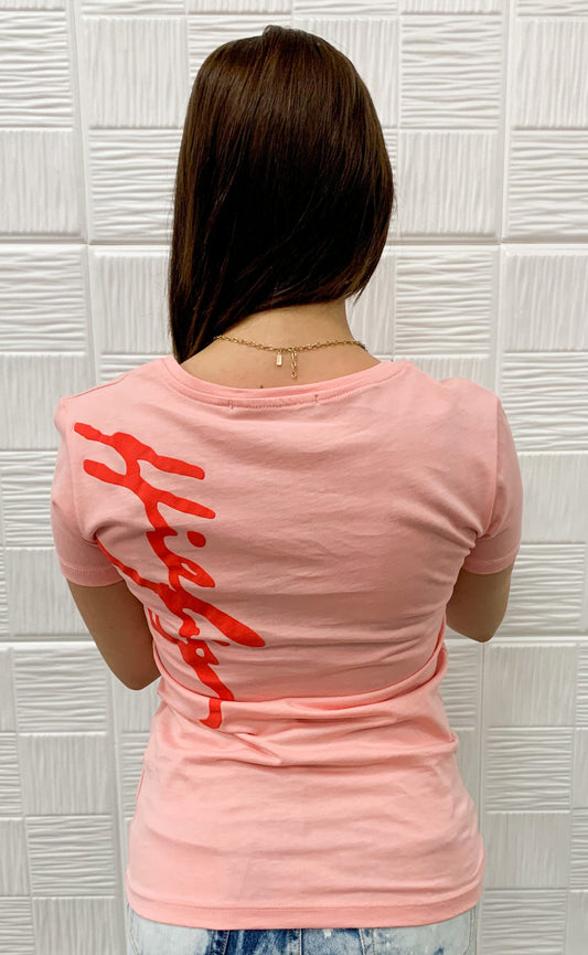 Дамска маркова розова тениска