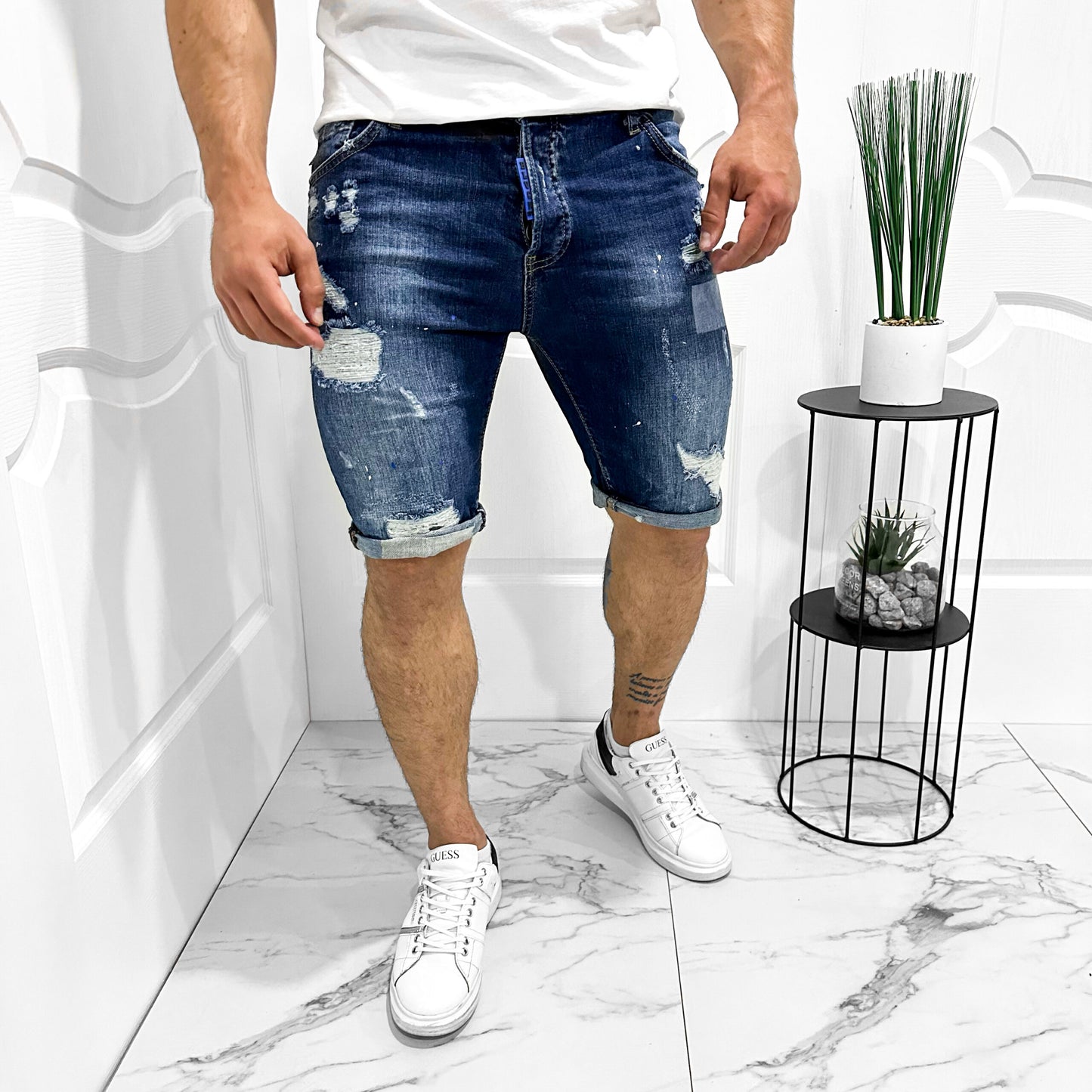 Мъжки къси дънки "Famous"