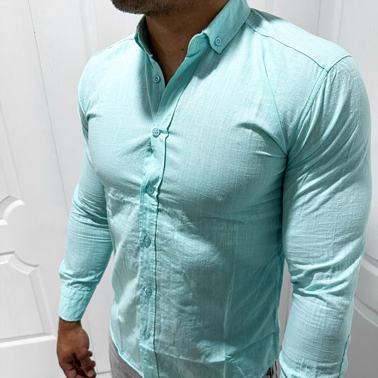 Мъжка лятна Slim Fit риза