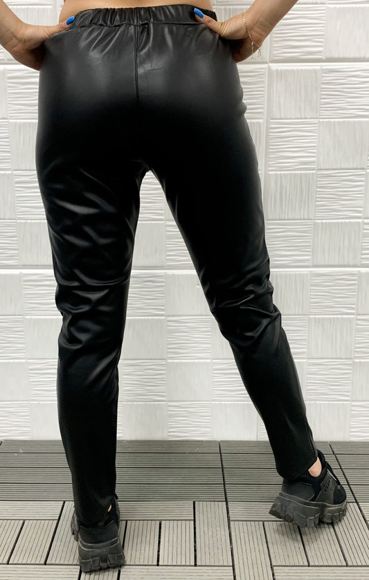 Дамски кожен панталон