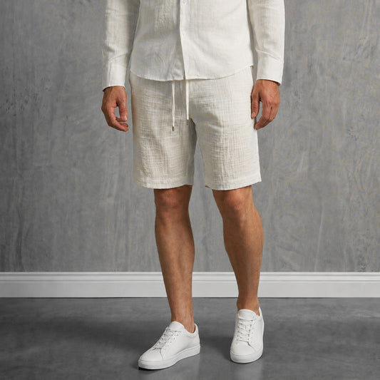 Мъжки леки летни панталонки "White"