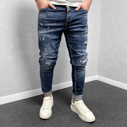 Мъжки накъсани дънки "Revias"