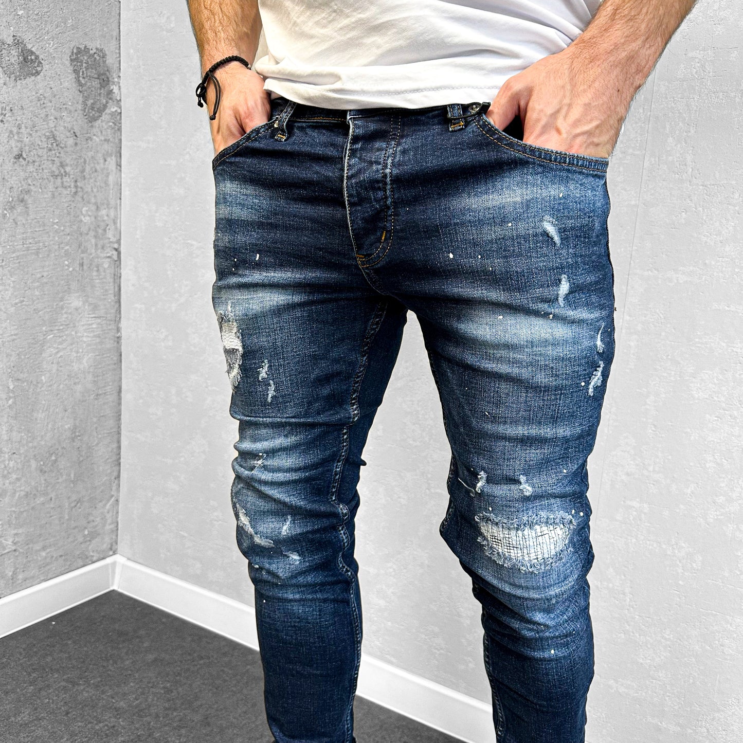 Мъжки дънки с кръпки "Hedden"