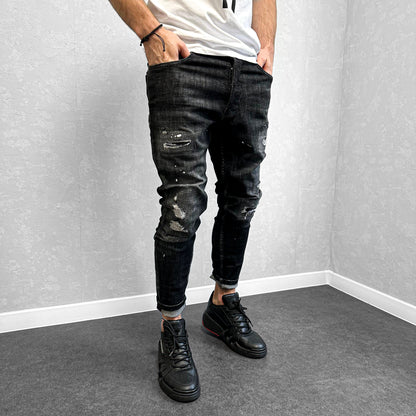 Мъжки дънки с кръпки "ISLAND2"