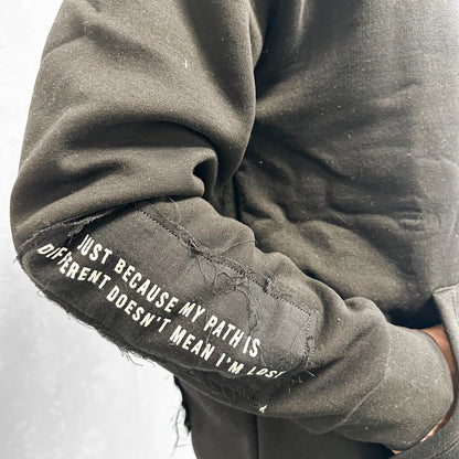 Мъжки черен суитшърт "My Mind"