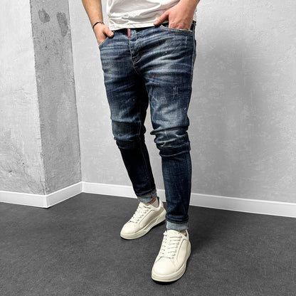 Мъжки напръскани дънки "Vermelho"