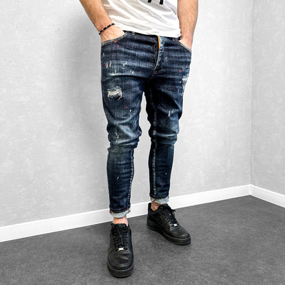 Мъжки дънки с напръскан ефект "Mantalite"