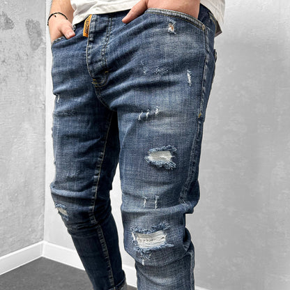 Мъжки накъсани дънки "Revias"