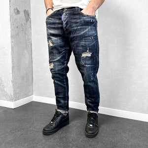 Мъжки дънки с лек накъсан ефект "Posittano"