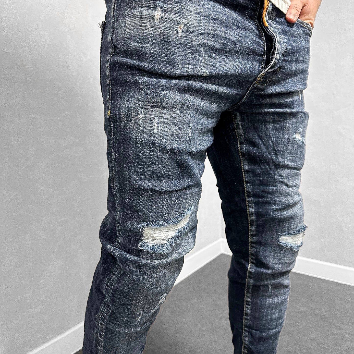 Мъжки накъсани дънки "Horayas"