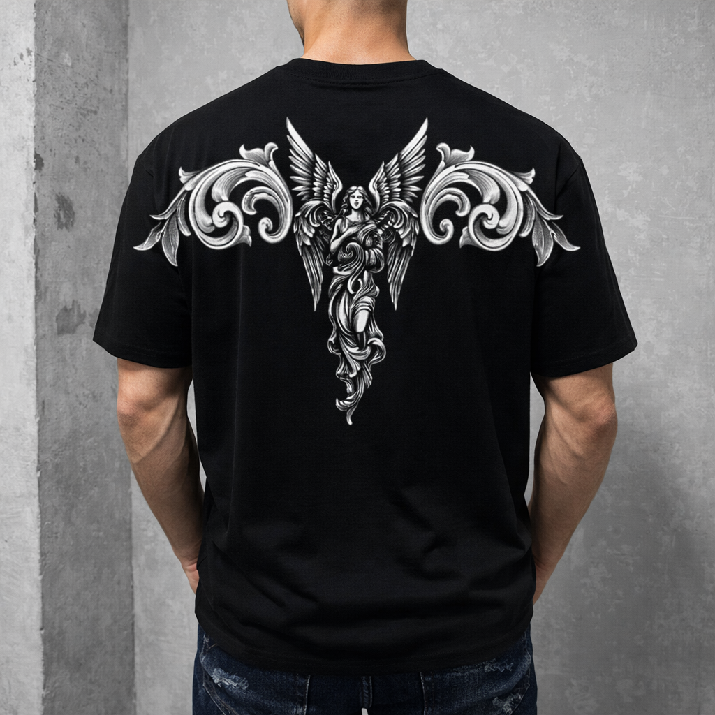 Мъжка OVERSIZE тениска "Sky Angel"