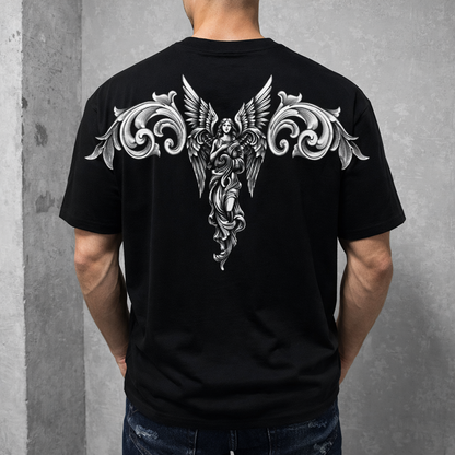 Мъжка OVERSIZE тениска "Sky Angel"