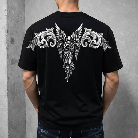 Мъжка OVERSIZE тениска "Sky Angel"