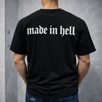 Мъжка OVERSIZE тениска "Made in Hell"