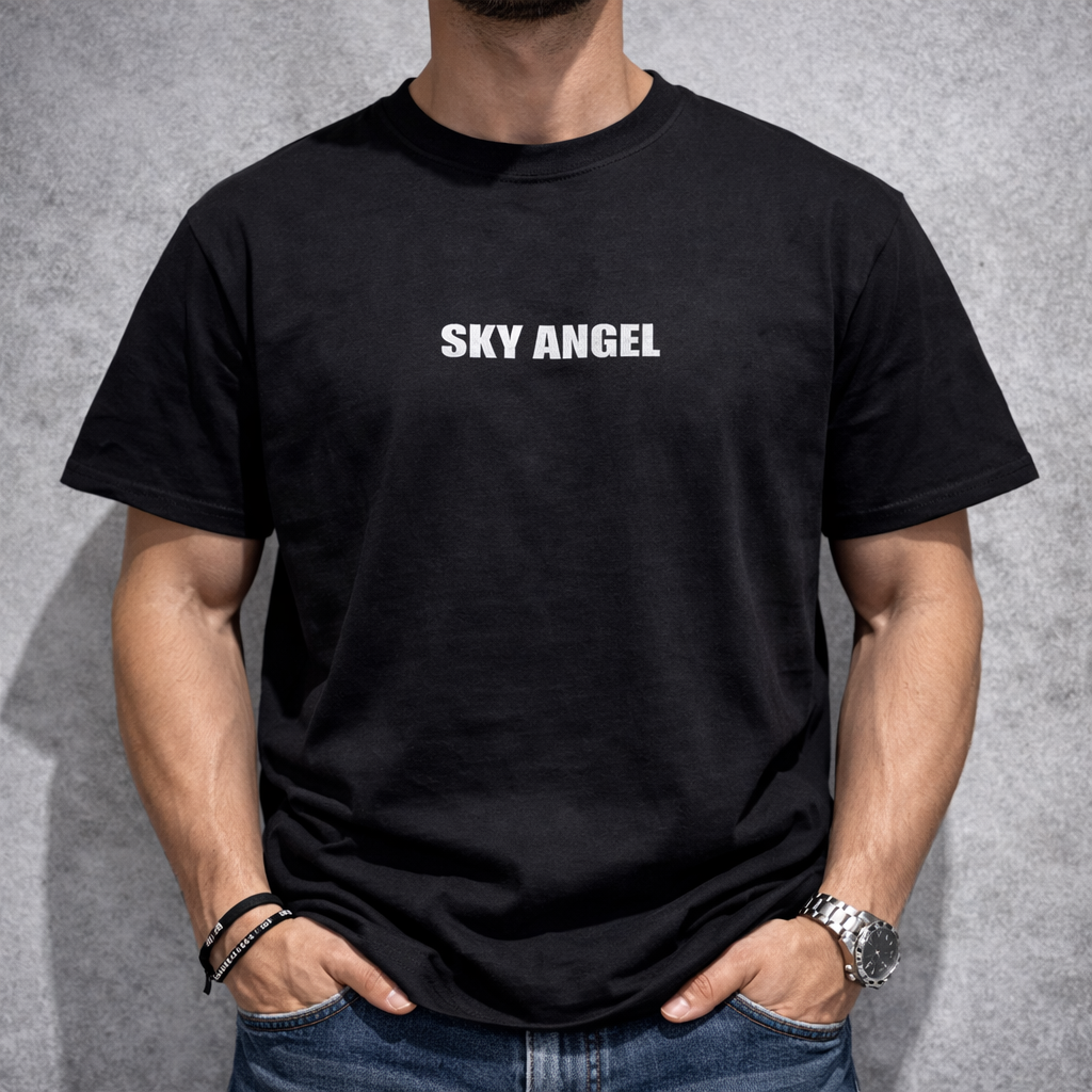 Мъжка OVERSIZE тениска "Sky Angel"