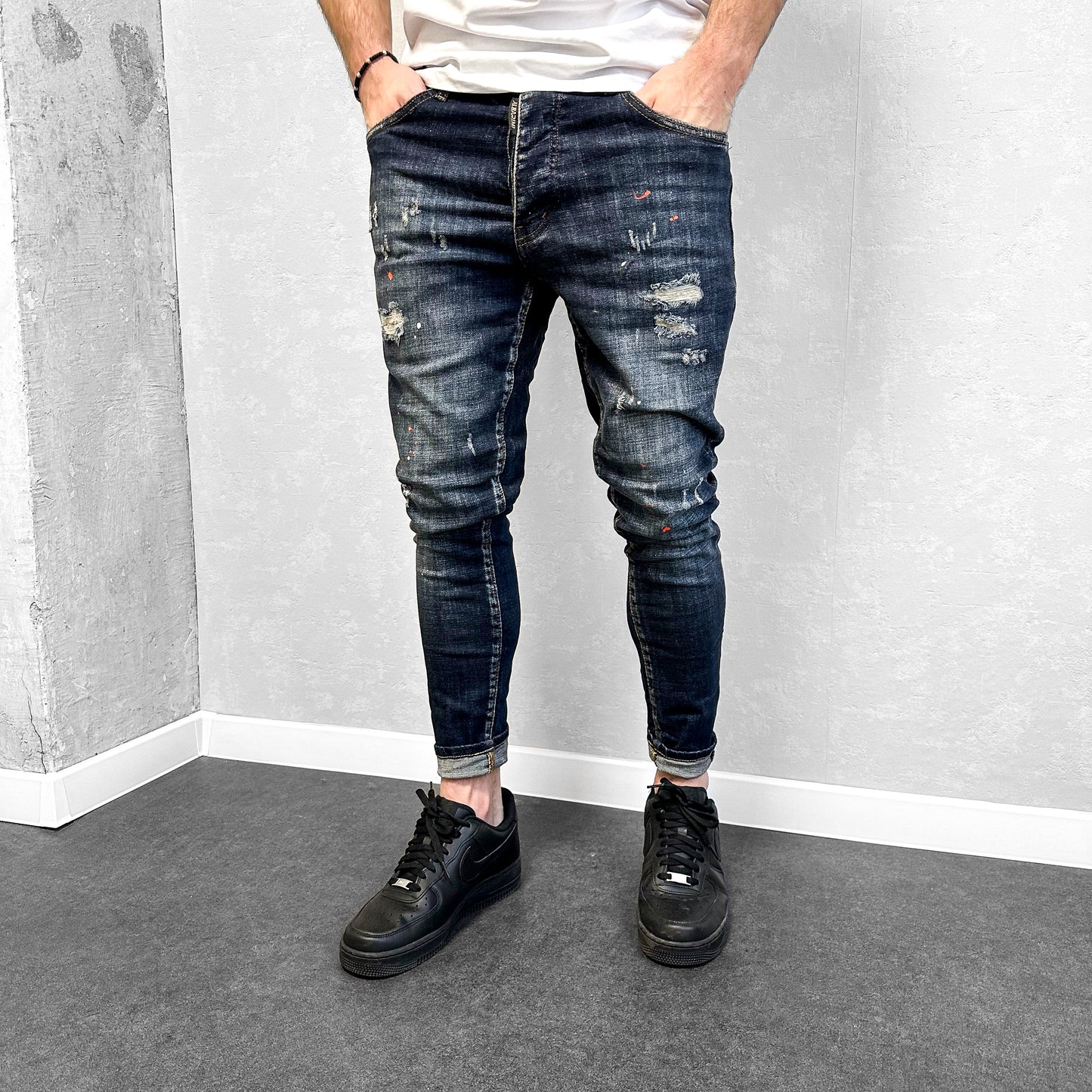 Мъжки напръскани дънки "Sentierro"