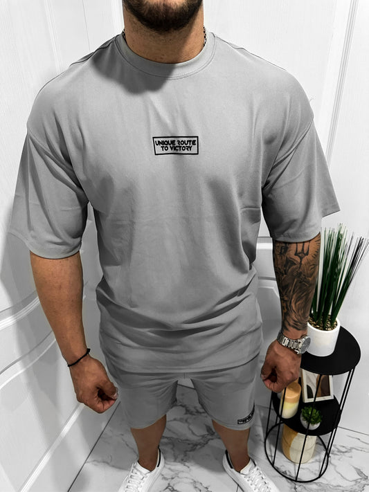 Мъжки OVERSIZE летен екип "Gray"