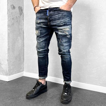 Мъжки дънки с накъсан ефект "Erianno"