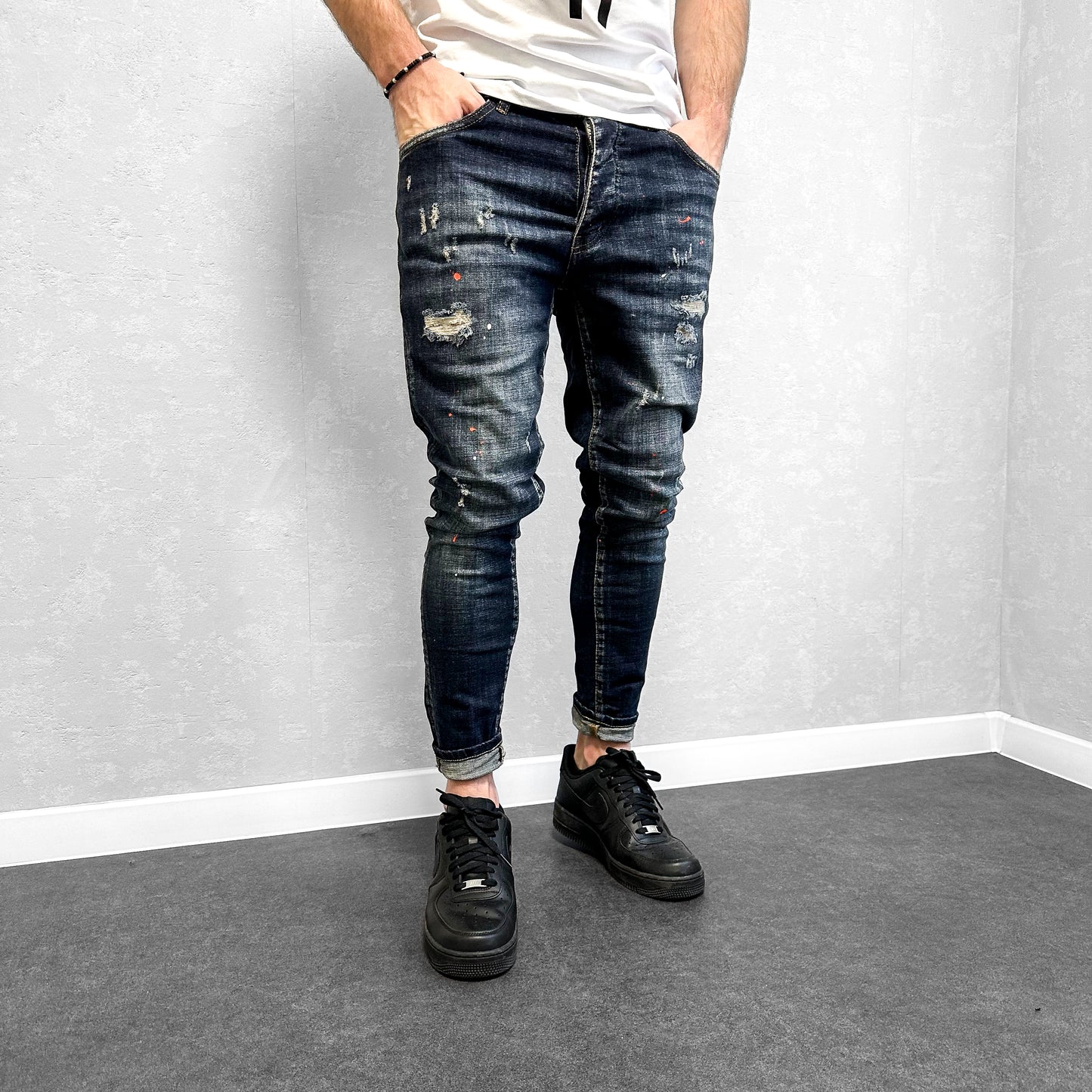 Мъжки напръскани дънки "Sentierro"