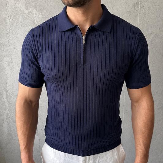 Мъжка тениска от финна материя "Classy Blue"