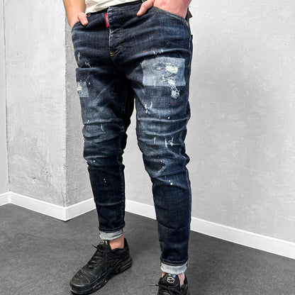 Мъжки напръскани дънки "Lorias"