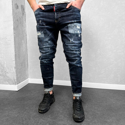 Мъжки напръскани дънки "Lorias"