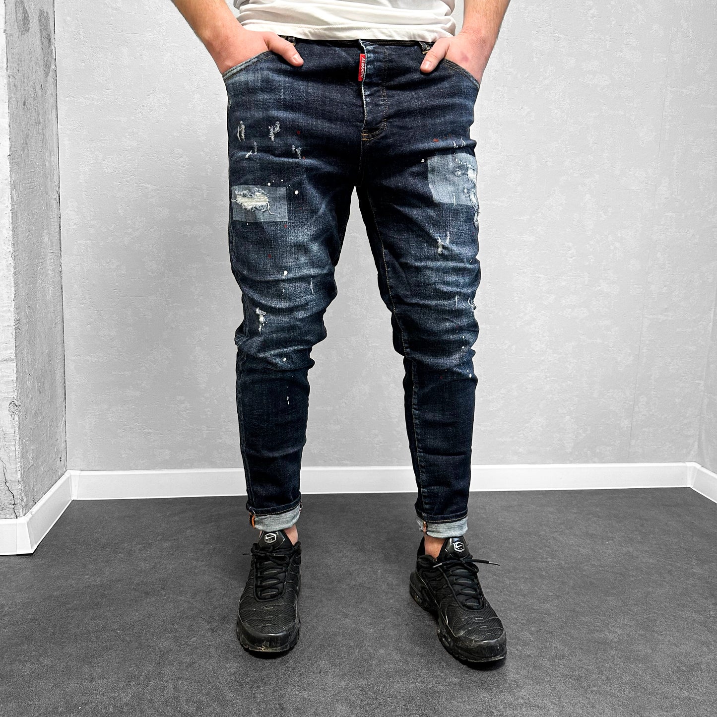 Мъжки напръскани дънки "Lorias"