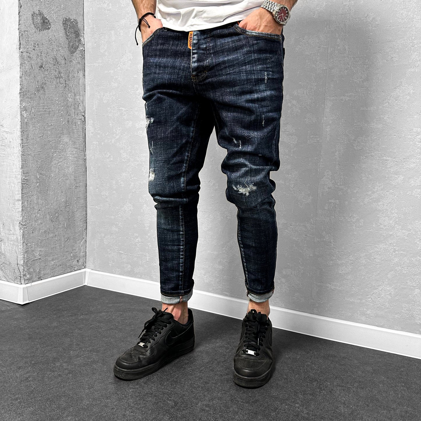 Мъжки леко накъсани дънки "Lumarr"