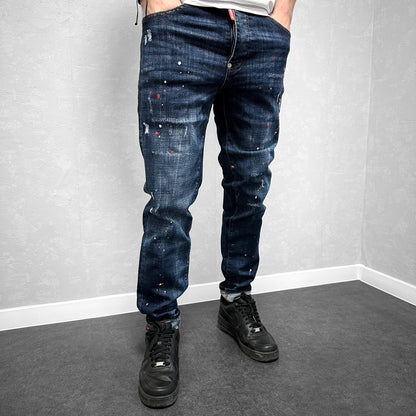 Мъжки напръскани дънки "Prego"