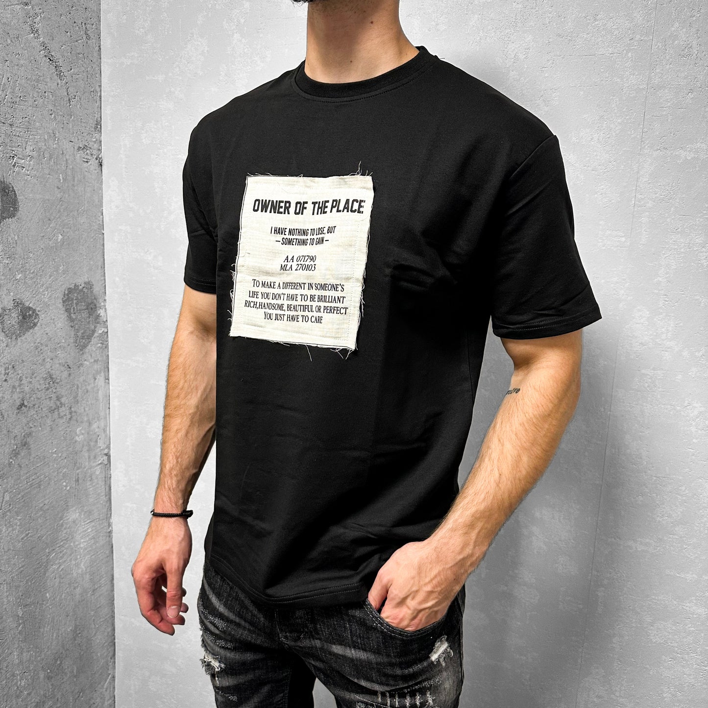 Мъжка тениска лек oversize "Owner"