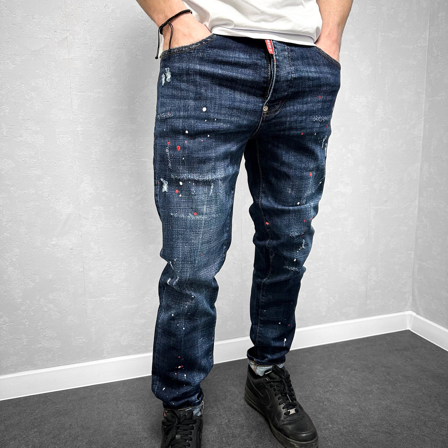 Мъжки напръскани дънки "Prego"