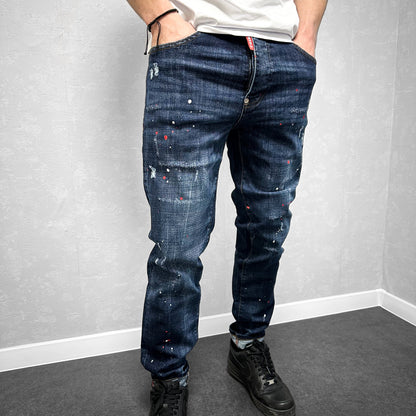 Мъжки напръскани дънки "Prego"