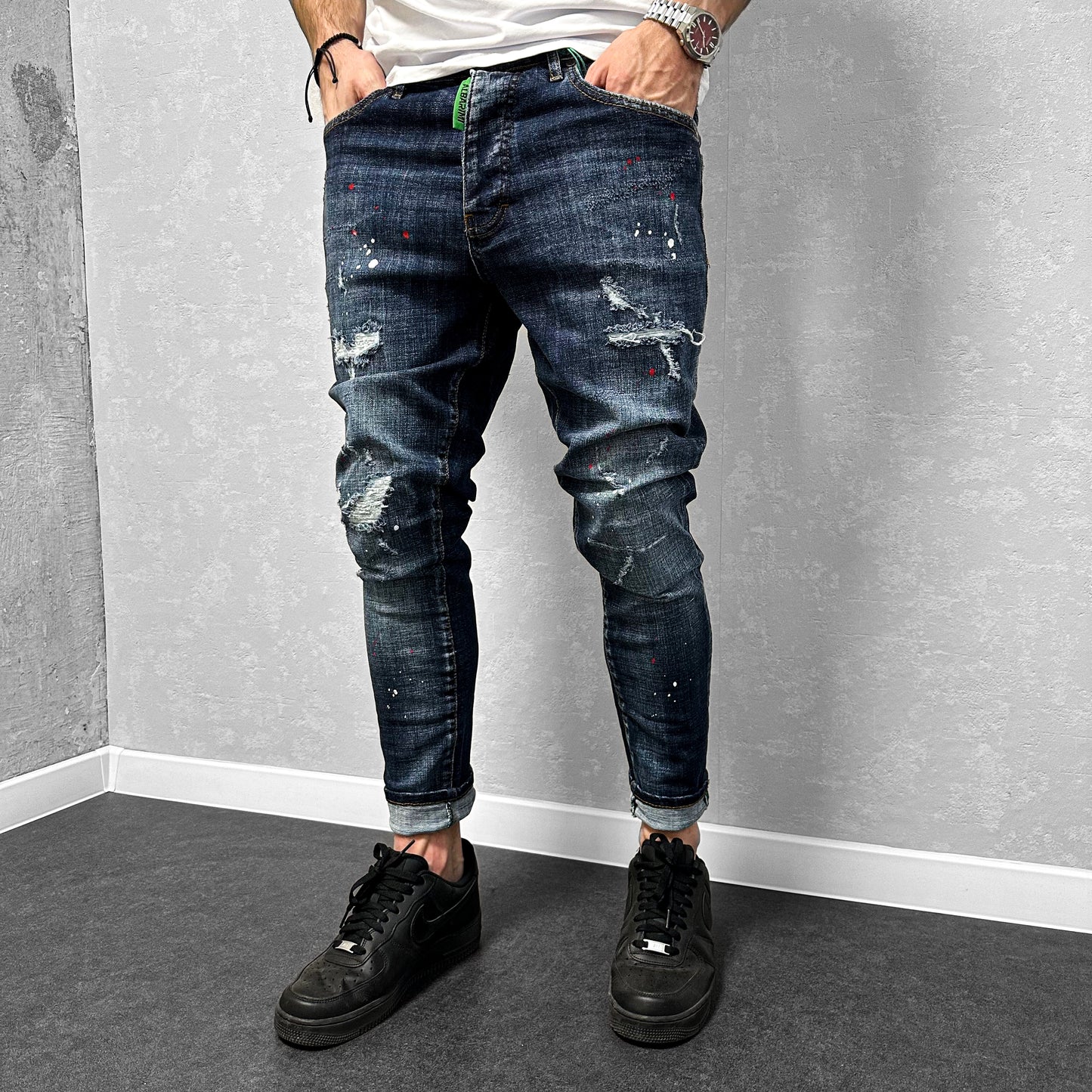 Мъжки накъсани дънки "Davon"