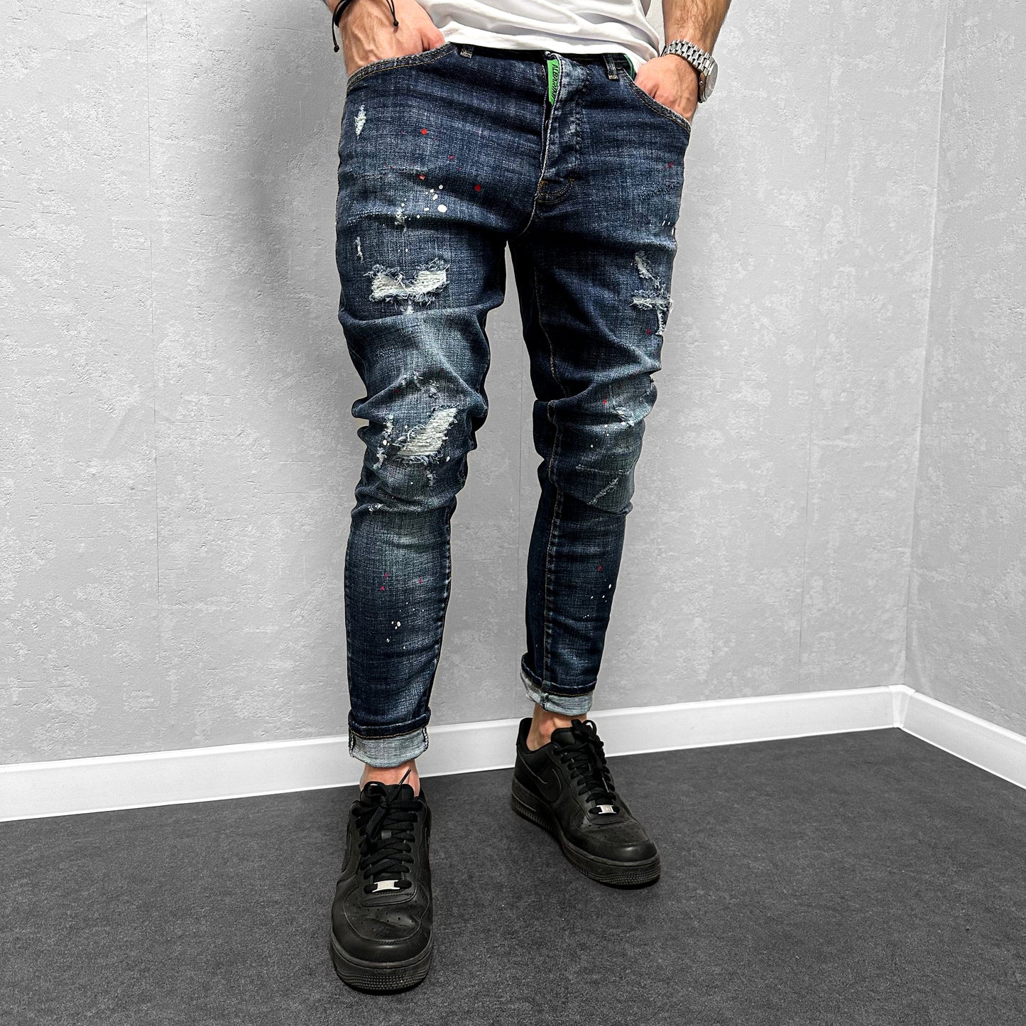 Мъжки накъсани дънки "Davon"