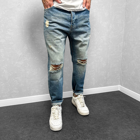 Мъжки накъсани boyfriend дънки "2You"