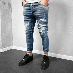 Мъжки светли накъсани дънки "Rituall"