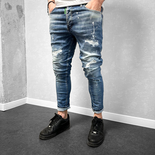 Мъжки светли накъсани дънки "Rituall"