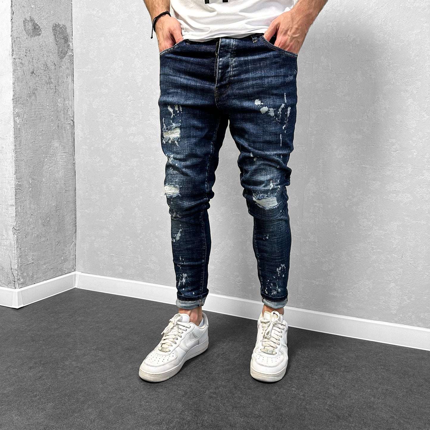 Мъжки накъсани дънки "Josino"